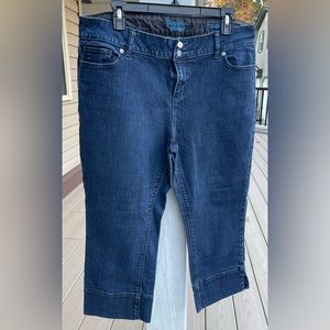 Simply Vera straight capris- blue Jean, size 16